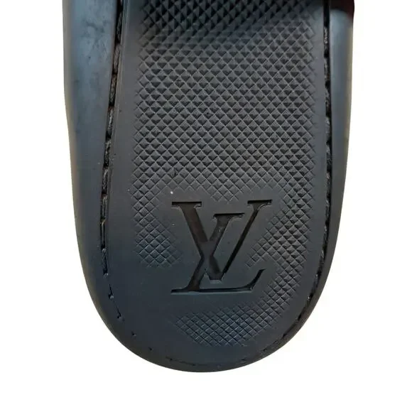 LOUIS VUITTON LV Damier High Top Sneakers Double Zip Black 9.5 Lace Up - Picture 8 of 14